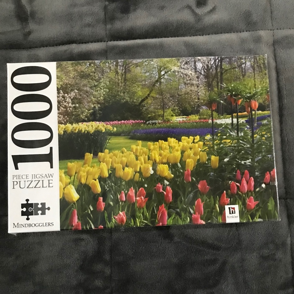 Mindbogglers 1000 Piece Tulip Jigsaw Keukenhof Gardens Yellow and Pink